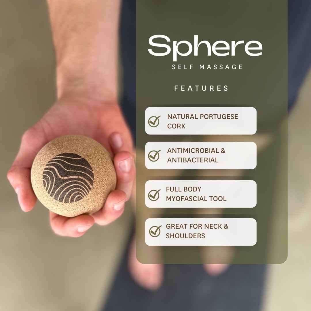 Sphere Self Massage Ball - 100% Cork