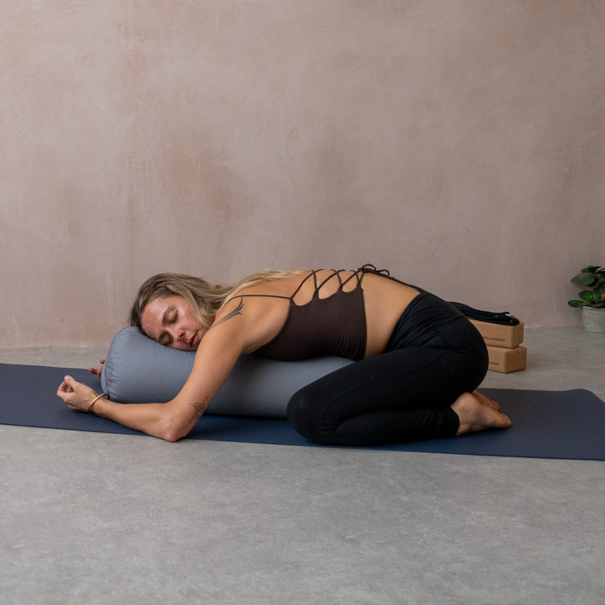 Yoga Bolster - 100% Organic Cotton and Buckwheat