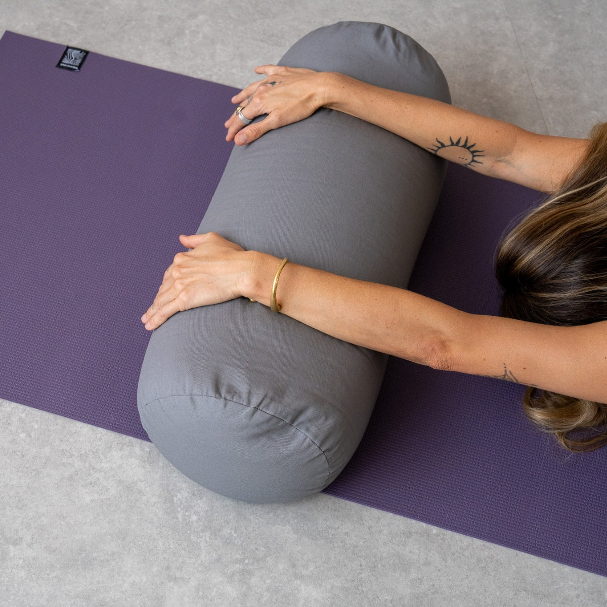 Yoga Bolster - 100% Organic Cotton and Buckwheat