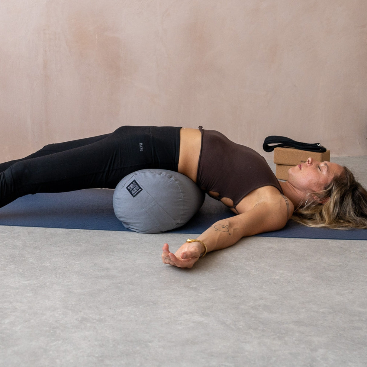 Yoga Bolster - 100% Organic Cotton and Buckwheat