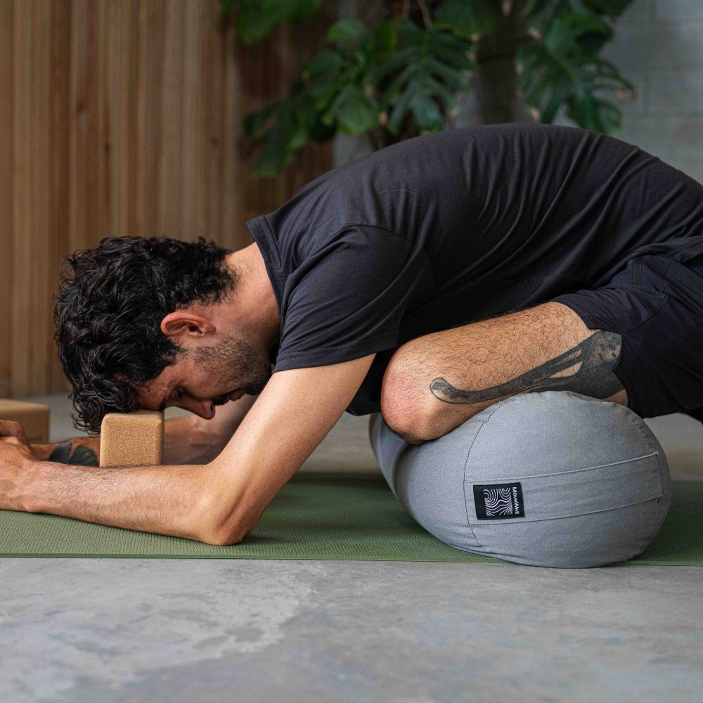 Yoga Bolster - 100% Organic Cotton and Buckwheat