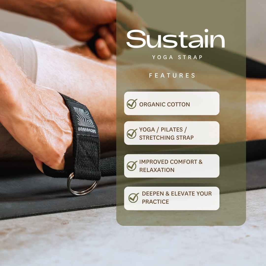Sustain Strap - 100% Organic Cotton Yoga & Pilates Belt