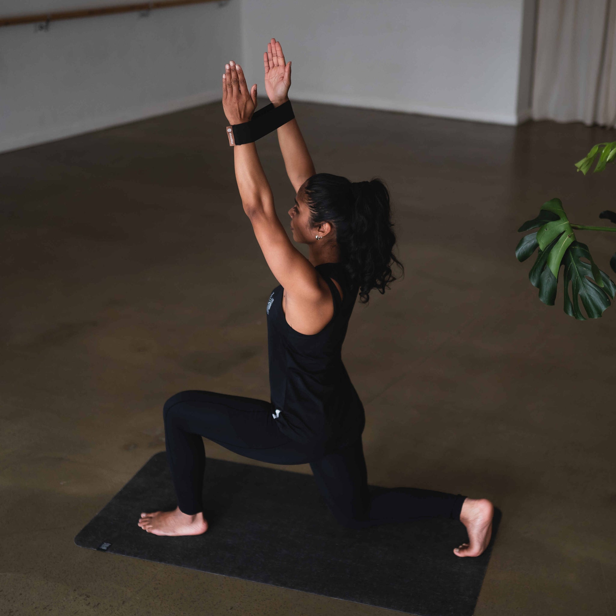 Lindywell Home Pilates Equipment Set - Includes Fabric Resistance Bands Set Of 3, Insulated Stainless Steel Water Bottle, And 2 Lb Hand Weights