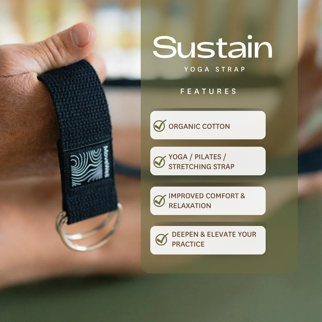 Sustain Strap - 100% Organic Cotton Yoga & Pilates Belt
