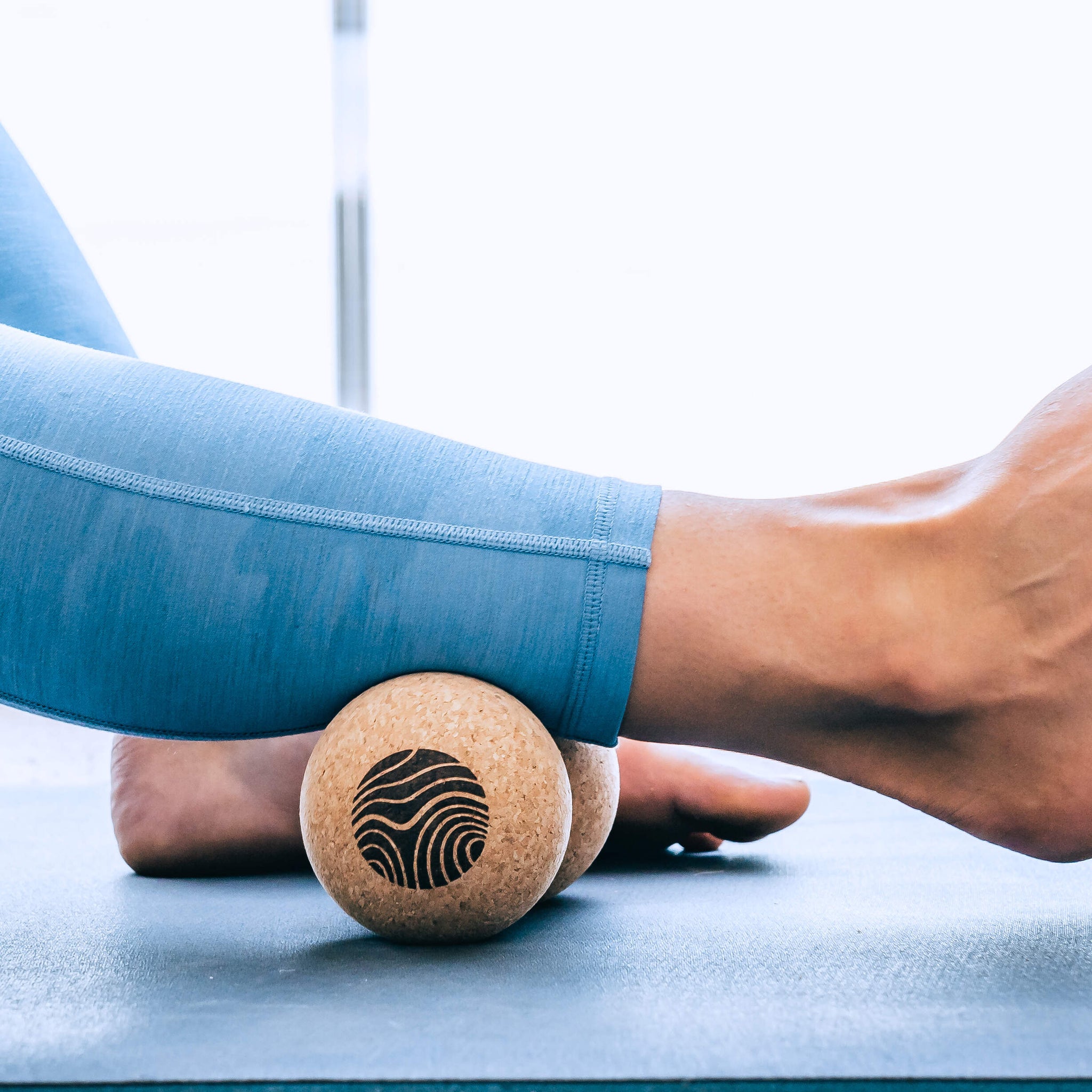 Peanut Self Massage Roller -  100% Cork