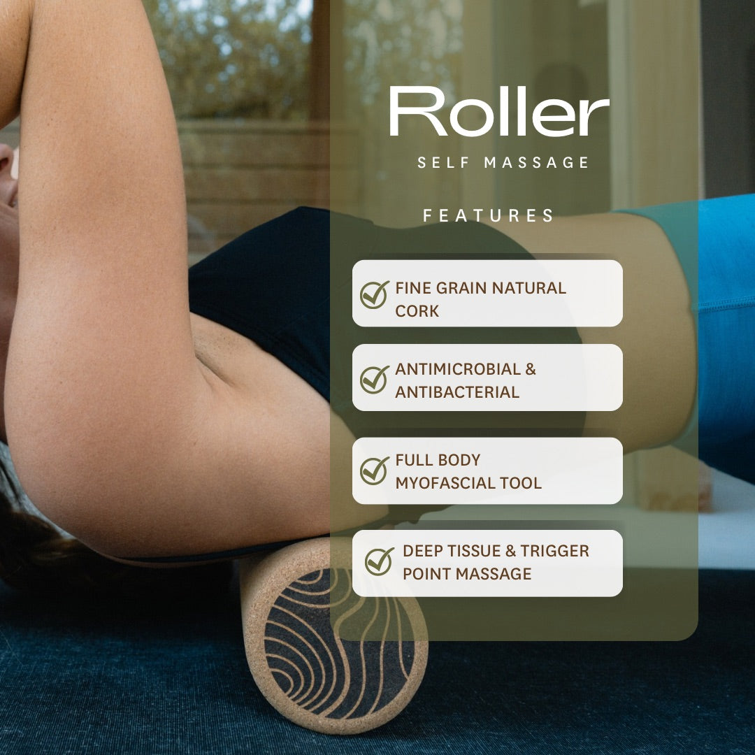 (no foam) Roller - 100% Cork Massage Roller