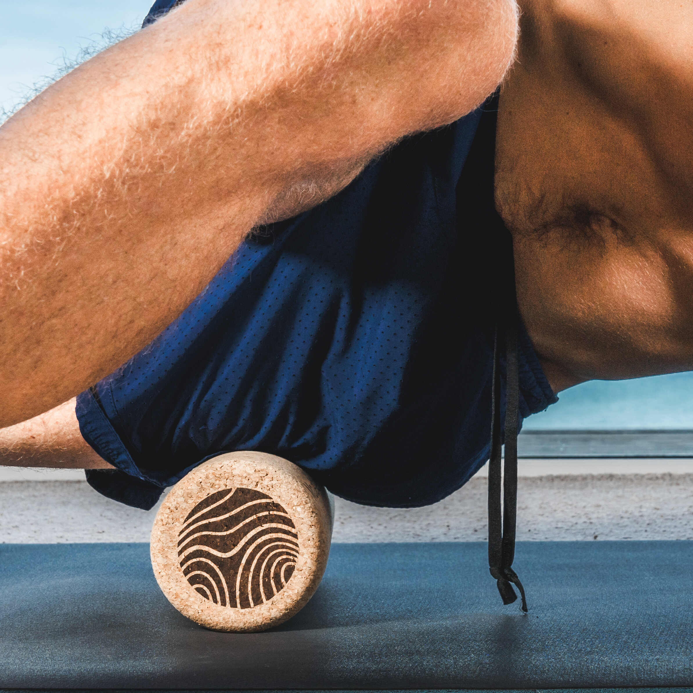 (no foam) Roller - 100% Cork Massage Roller